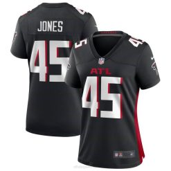 NFL Frauen Atlanta Falcons Deion Jones Nike schwarzes Spieltrikot 4R0Z6607 Kleidung