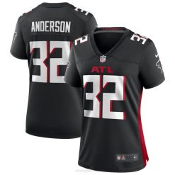 NFL Frauen Atlanta Falcons Jamal Anderson Nike Black Game Trikot für pensionierte Spieler 4R0Z4655 Kleidung