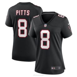 NFL Frauen Atlanta Falcons Kyle Pitts Nike schwarzes Spieltrikot 4R0Z5197 Kleidung