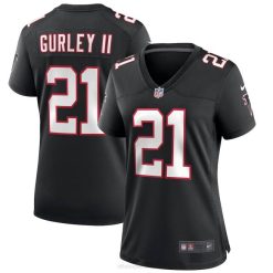 NFL Frauen Atlanta Falcons Todd Gurley II Nike schwarzes Throwback-Spieltrikot 4R0Z1585 Kleidung