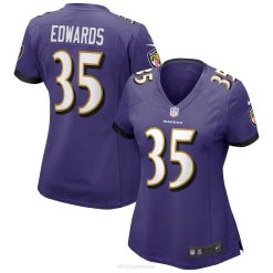 NFL Frauen Baltimore Ravens Gus Edwards Nike lila Spieltrikot 4R0Z4253 Kleidung