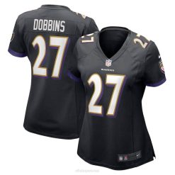NFL Frauen Baltimore Ravens J.K. Dobbins Nike schwarzes Spieltrikot 4R0Z3463 Kleidung