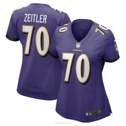 NFL Frauen Baltimore Ravens Kevin Zeitler Nike Lila Spieltrikot 4R0Z5997 Kleidung