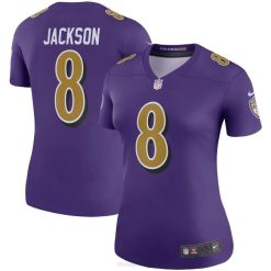 NFL Frauen Baltimore Ravens Lamar Jackson Nike Purple Color Rush Legend Spielertrikot 4R0Z3599 Kleidung