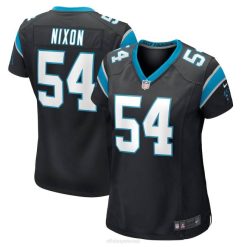 NFL Frauen Carolina Panthers Daviyon Nixon Nike Black Game Spielertrikot 4R0Z5445 Kleidung