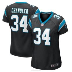 NFL Frauen Carolina Panthers Sean Chandler Nike schwarzes Spieltrikot 4R0Z5453 Kleidung
