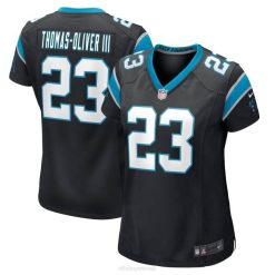 NFL Frauen Carolina Panthers Stanley Thomas-Oliver III Nike Black Game Player-Trikot 4R0Z4715 Kleidung
