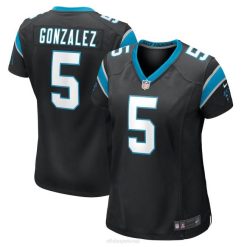 NFL Frauen Carolina Panthers Zane Gonzalez Nike schwarzes Spieltrikot 4R0Z5439 Kleidung
