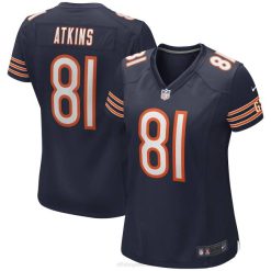 NFL Frauen Chicago Bears Doug Atkins Nike Navy Game Ruhestandsspielertrikot 4R0Z6265 Kleidung