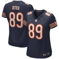 NFL Frauen Chicago Bears Mike Ditka Nike Navy Game Ruhestandsspielertrikot 4R0Z3517 Kleidung