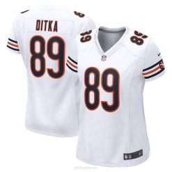 NFL Frauen Chicago Bears Mike Ditka Nike White Retired Game Jersey 4R0Z1945 Kleidung
