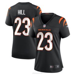 NFL Frauen Cincinnati Bengals Daxton Hill Nike schwarzes Spieler-Spieltrikot 4R0Z5857 Kleidung