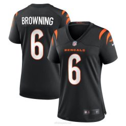 NFL Frauen Cincinnati Bengals Jake Browning Nike schwarzes Spieltrikot 4R0Z6839 Kleidung