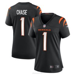 NFL Frauen Cincinnati Bengals Ja'marr Chase Nike schwarzes Spieltrikot 4R0Z373 Kleidung