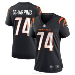 NFL Frauen Cincinnati Bengals Max Scharping Nike Black Game Spielertrikot 4R0Z5881 Kleidung