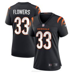 NFL Frauen Cincinnati Bengals Tre Flowers Nike schwarzes Spieltrikot 4R0Z5755 Kleidung