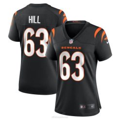NFL Frauen Cincinnati Bengals Trey Hill Nike schwarzes Spieltrikot 4R0Z5931 Kleidung