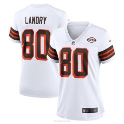NFL Frauen Cleveland Browns Jarvis Landry Nike White 1946 Collection Alternative Game Jersey 4R0Z3889 Kleidung