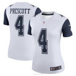 NFL Frauen Dallas Cowboys Dak Prescott Nike White Color Rush Legend Spielertrikot 4R0Z1393 Kleidung