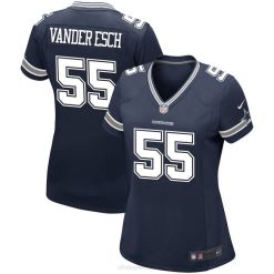 NFL Frauen Dallas Cowboys Leighton Vander Esch Nike Navy Game Spielertrikot 4R0Z3971 Kleidung