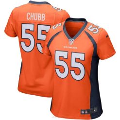 NFL Frauen Denver Broncos Bradley Chubb Nike Orange Game Spielertrikot 4R0Z3909 Kleidung