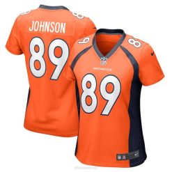 NFL Frauen Denver Broncos Brandon Johnson Nike Orange Game Spielertrikot 4R0Z6177 Kleidung