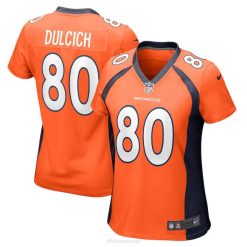 NFL Frauen Denver Broncos Greg Dulcich Nike Orange Game Spielertrikot 4R0Z3719 Kleidung