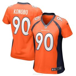 NFL Frauen Denver Broncos Jonathan Kongbo Nike Orange Game Spielertrikot 4R0Z6483 Kleidung