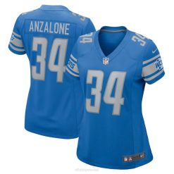NFL Frauen Detroit Lions Alex Anzalone Nike blaues Nike-Spieltrikot 4R0Z2401 Kleidung