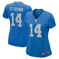 NFL Frauen Detroit Lions Amon-Ra St. Braunes Nike Blue Player Game-Trikot 4R0Z1799 Kleidung