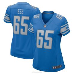 NFL Frauen Detroit Lions Obinna Eze Nike Blue Player Game Jersey 4R0Z4161 Kleidung