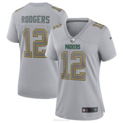 NFL Frauen Green Bay Packers Aaron Rodgers Nike Grey Atmosphere Mode-Spieltrikot 4R0Z2039 Kleidung