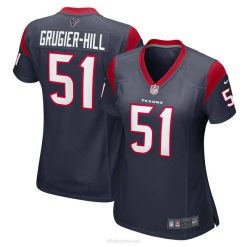 NFL Frauen Houston Texans Kamu Grugier-Hill Nike Navy Game Spielertrikot 4R0Z7103 Kleidung