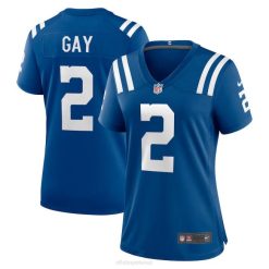 NFL Frauen Indianapolis Colts Matt Gay Nike Royal Game Spielertrikot 4R0Z5583 Kleidung