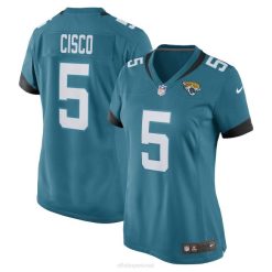 NFL Frauen Jacksonville Jaguars Andre Cisco Nike Teal Game Spielertrikot 4R0Z3729 Kleidung