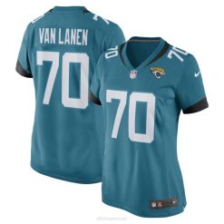 NFL Frauen Jacksonville Jaguars Cole Van Lanen Nike Teal Game Spielertrikot 4R0Z5263 Kleidung