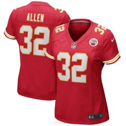 NFL Frauen Kansas City Chiefs Marcus Allen Nike Red Game Trikot für pensionierte Spieler 4R0Z3933 Kleidung