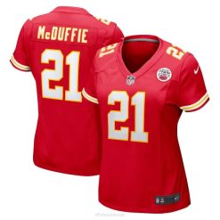 NFL Frauen Kansas City Chiefs Trent McDuffie Nike rotes Game-Spieler-Trikot 4R0Z3091 Kleidung