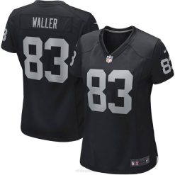 NFL Frauen Las Vegas Raiders Darren Waller Nike schwarzes Game-Spieler-Trikot 4R0Z2453 Kleidung