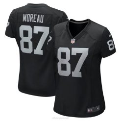 NFL Frauen Las Vegas Raiders Foster Moreau Nike schwarzes Spieltrikot 4R0Z2303 Kleidung