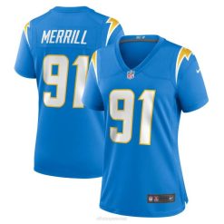 NFL Frauen Los Angeles Chargers Forrest Merrill Nike Powder Blue Player Game Jersey 4R0Z5759 Kleidung