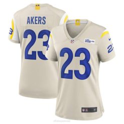 NFL Frauen Los Angeles Rams Cam Akers Nike Bone Game Trikot 4R0Z5725 Kleidung