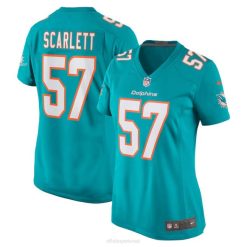 NFL Frauen Miami Dolphins Brennan Scarlett Nike Aqua Game Trikot 4R0Z6493 Kleidung