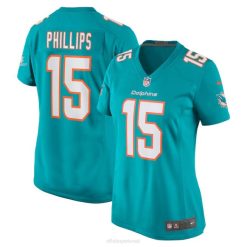 NFL Frauen Miami Dolphins Jaelan Phillips Nike Aqua Game Spielertrikot 4R0Z3693 Kleidung