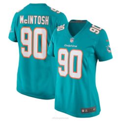 NFL Frauen Miami Dolphins RJ Mcintosh Nike Aqua Heimspiel-Spielertrikot 4R0Z3951 Kleidung