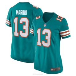 NFL Frauen Miami Dolphins und Marino Nike Aqua Trikot für pensionierte Spieler 4R0Z959 Kleidung
