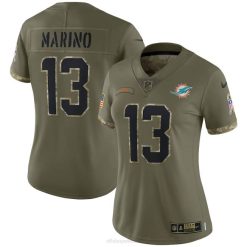 NFL Frauen Miami Dolphins und Marino Nike Olive 2022 Salute to Service Retired Player Limited Jersey 4R0Z1881 Kleidung