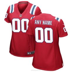 NFL Frauen New England Patriots Nike Red Alternative Custom Trikot 4R0Z3155 Kleidung