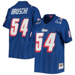 NFL Frauen New England Patriots Tedy Bruschi Mitchell & Ness Royal Legacy Replika-Spielertrikot 4R0Z1863 Kleidung