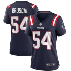 NFL Frauen New England Patriots Tedy Bruschi Nike Navy Game Ruhestandsspielertrikot 4R0Z2855 Kleidung